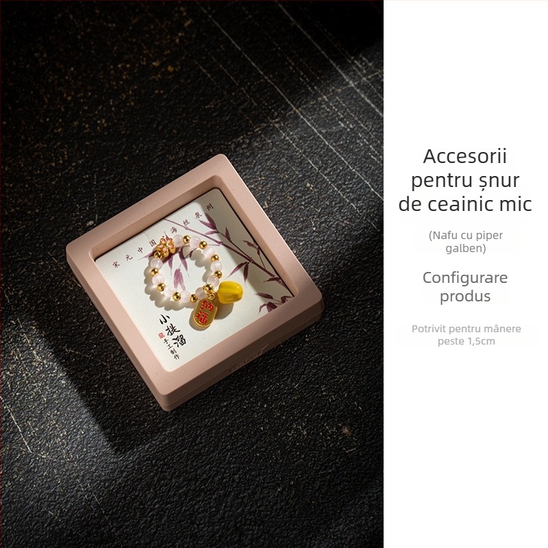 Pandantiv din agat natural cu lotus și cristal de jad Hetian – set mic de pandantive pentru bijuterii DIY, accesorii pentru brățară
