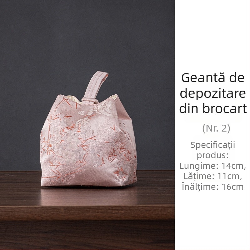 Set de ceai de călătorie, cu husă de depozitare – ceainic portabil și două cești