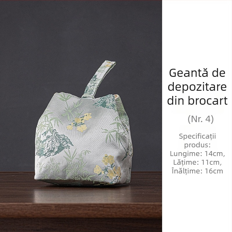 Set de ceai de călătorie, cu husă de depozitare – ceainic portabil și două cești