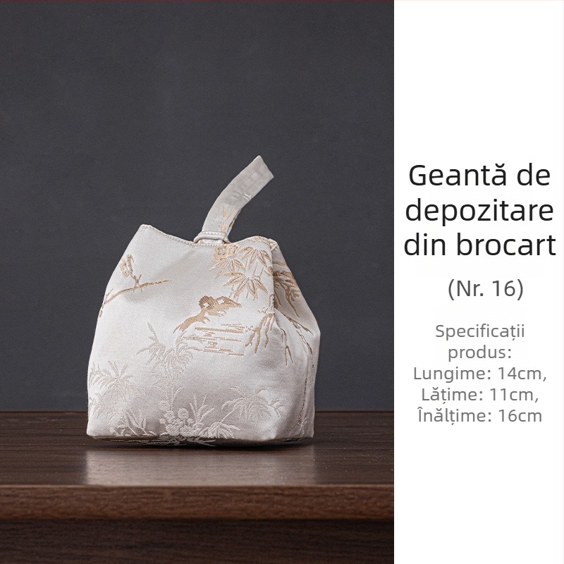Set de ceai de călătorie, cu husă de depozitare – ceainic portabil și două cești