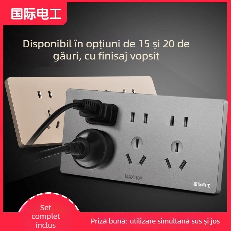 Panou de prize integrat pentru bucătărie, tip 118, cu găuri multiple (15 și 20)