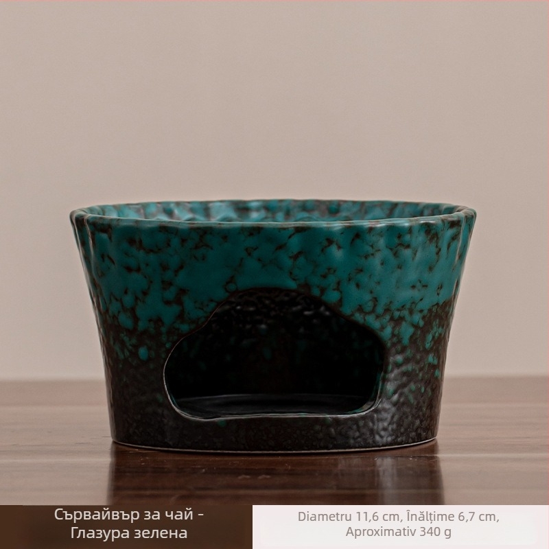 Set rustic din ceramică pentru ceai, cu ceainic și oală pentru ceai, pentru uz casnic și în aer liber