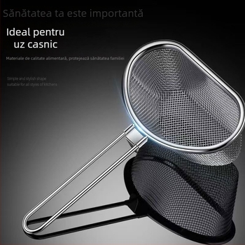 Filtru din oțel inoxidabil pentru hot pot, dimensiune mică, pentru tăiței și legume, drenaj și separare a uleiului