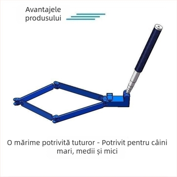 Colector de deșeuri pentru câini, la un singur clic, pungi de unică folosință pliabile – curățenie automată în exterior pentru câini mici