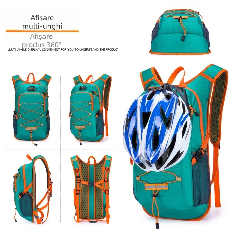 Rucsac ușor de munte pentru drumeții, cu protecție a spatelui, impermeabil, pentru ciclism și activități în aer liber, capacitate sub 20 L.