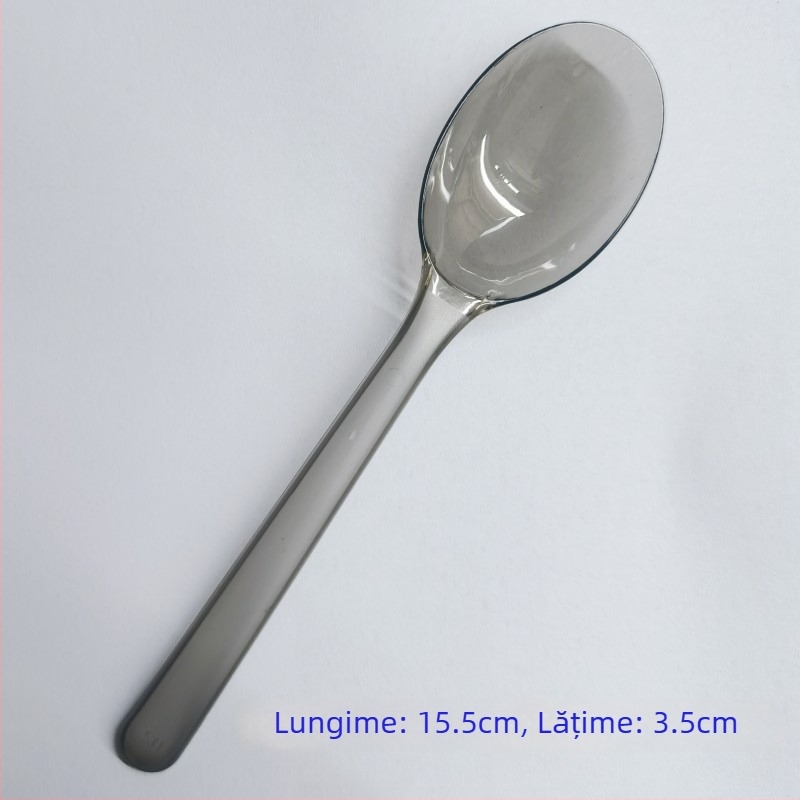 Linguri de unică folosință, ambalate individual, din plastic, stil european, pentru amestecat orez, ceai cu lapte și înghețată; potrivite pentru catering și livrare la pachet.
