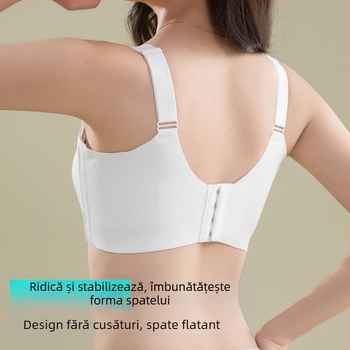 Sutien cu cupă completă, plus size, căptușeală din mătase Mulberry, țesătură respirabilă, bretele reglabile, modelare sân