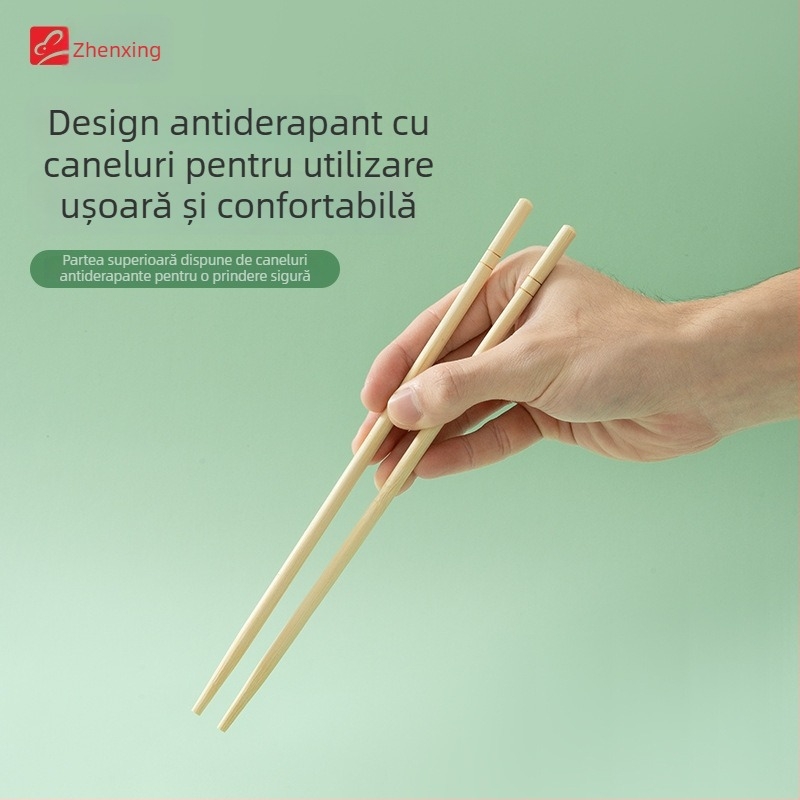 Bețișoare de unică folosință din bambus pentru uz casnic, lungi și groase, igienice și ecologice, ambalate individual