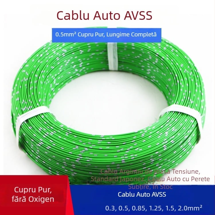 AVSS cablu auto din cupru pur, cu pereți subțiri, secțiune pătrată 0.3-2.0 mm²