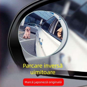 oglindă retrovizoare cu unghi larg, oglindă convexă auxiliară pentru unghiuri moarte, impermeabilă, rotundă, 360°, pentru mașini, sedan și SUV