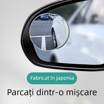 oglindă retrovizoare cu unghi larg, oglindă convexă auxiliară pentru unghiuri moarte, impermeabilă, rotundă, 360°, pentru mașini, sedan și SUV
