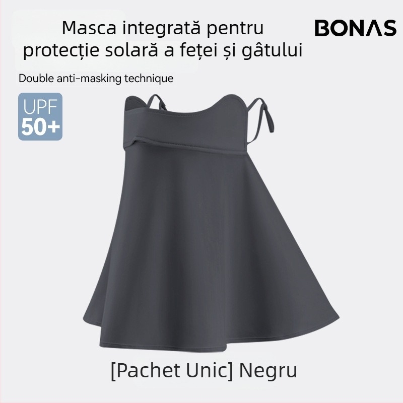 Mască facială din mătase de gheață cu protecție UV pentru femei, acoperire completă a feței, vară respirabilă, 2025 model nou