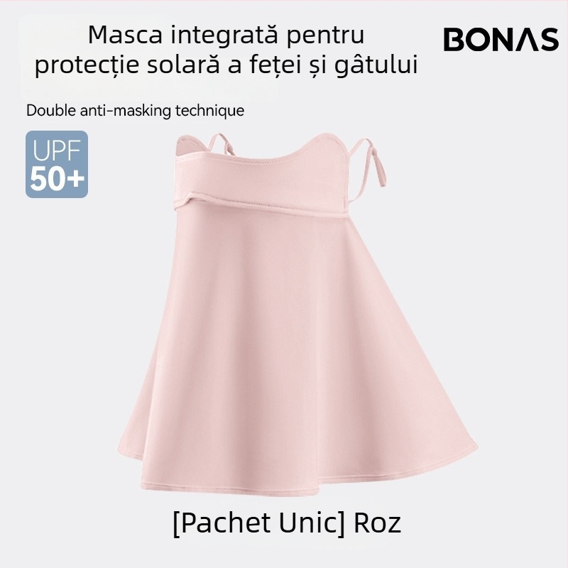 Mască facială din mătase de gheață cu protecție UV pentru femei, acoperire completă a feței, vară respirabilă, 2025 model nou