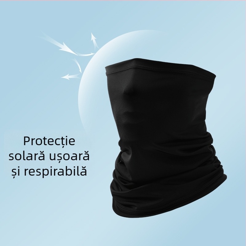 Mască UV pentru față și gât, eșarfă Ice Silk, respirabilă, mărime universală