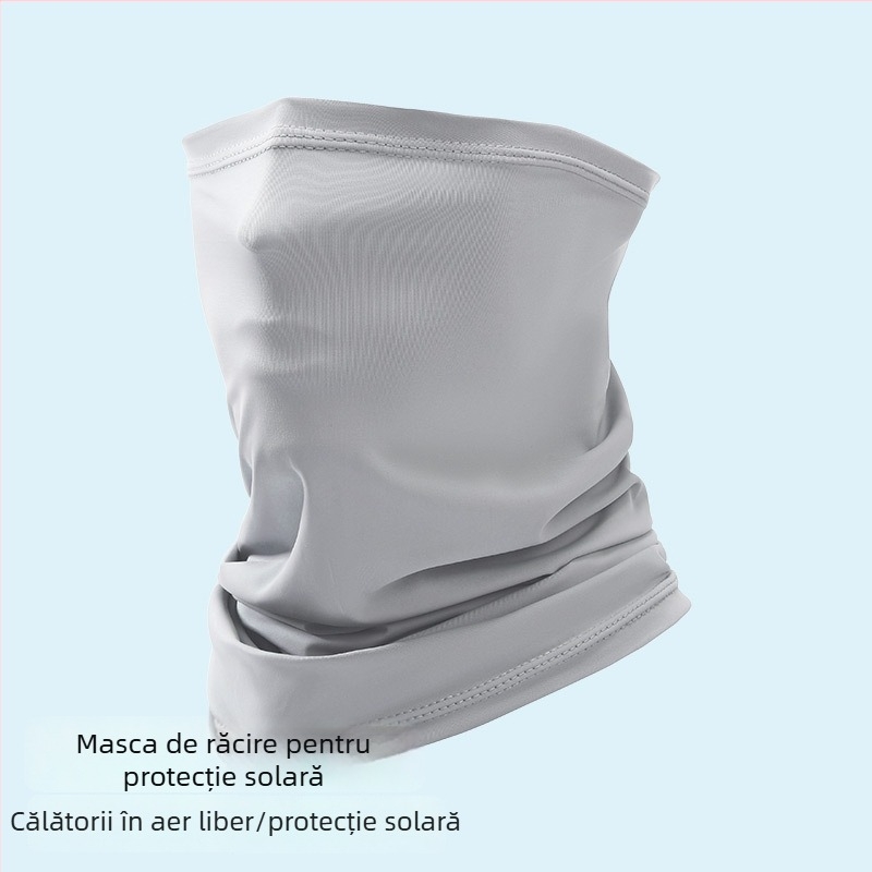 Mască UV pentru față și gât, eșarfă Ice Silk, respirabilă, mărime universală
