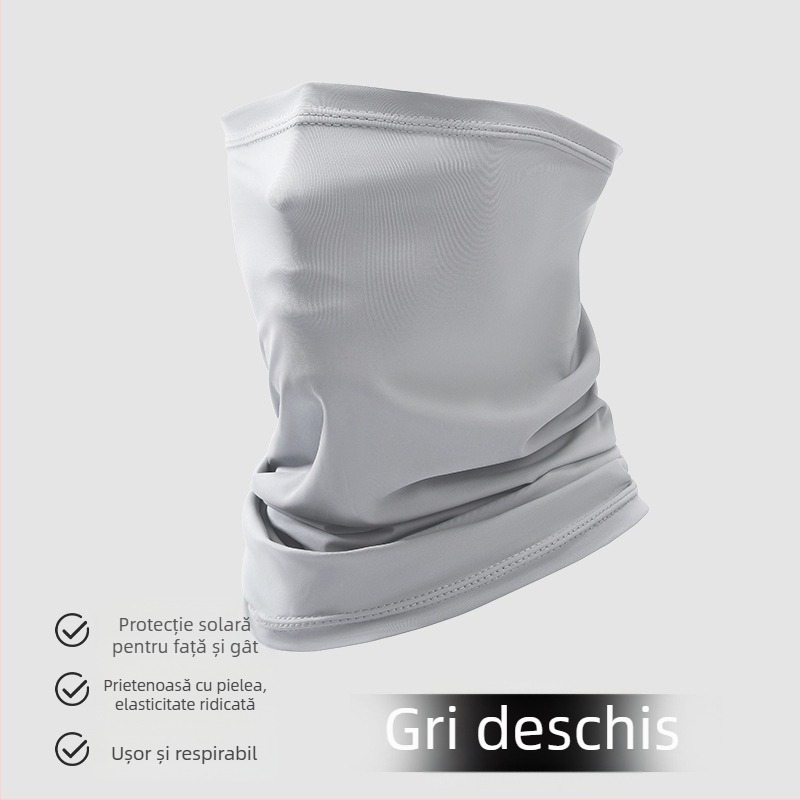 Mască UV pentru față și gât, eșarfă Ice Silk, respirabilă, mărime universală