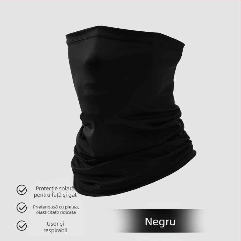 Mască UV pentru față și gât, eșarfă Ice Silk, respirabilă, mărime universală