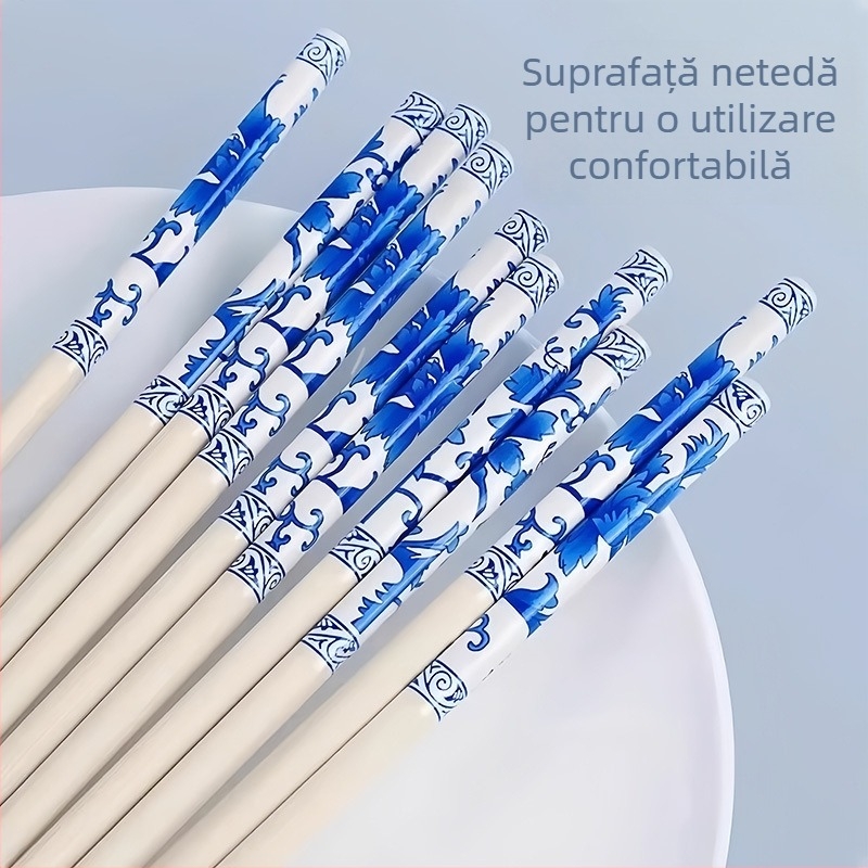 Bețișoare din PET pentru uz casnic, câte un set pe persoană, anti-alunecare, nu își schimbă culoarea, ușor de dezinfectat, design anti-mucegai, cu model desen animat