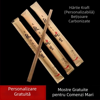 Bețișoare de unică folosință, cu logo personalizat, destinate restaurantelor și hot pot.
