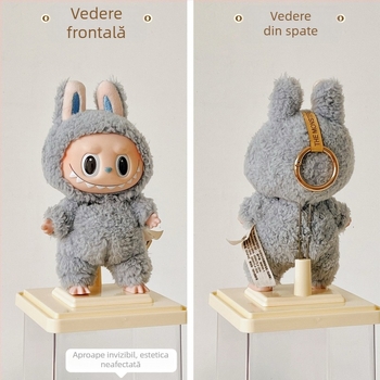 Cutie de afișaj Labubu – acrilic transparent, pentru depozitare și expunere Blind Box Bubble Mart