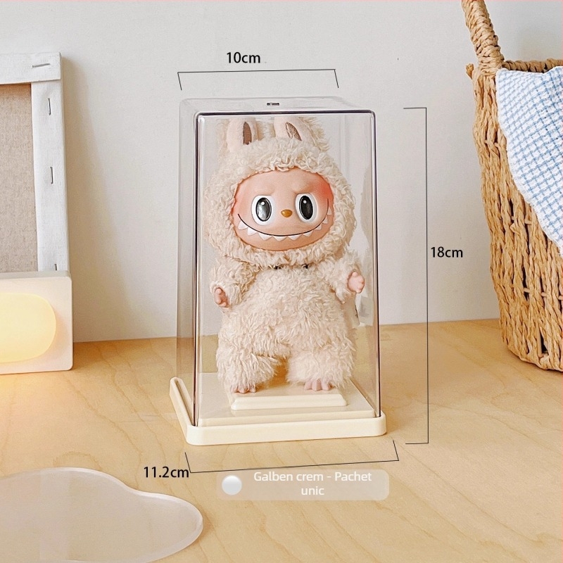 Cutie de afișaj Labubu – acrilic transparent, pentru depozitare și expunere Blind Box Bubble Mart