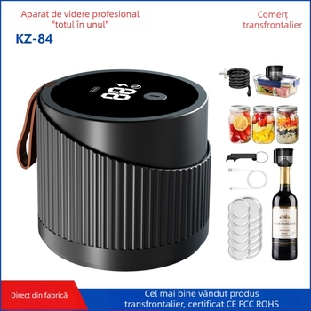 Sealer vacuum pentru borcane Mason, all-in-one, alimentare USB, sigilare pentru conservarea alimentelor
