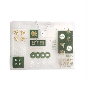 Organizator transparent de fișiere, cu mai multe compartimente, A4, 8 compartimente, din plastic