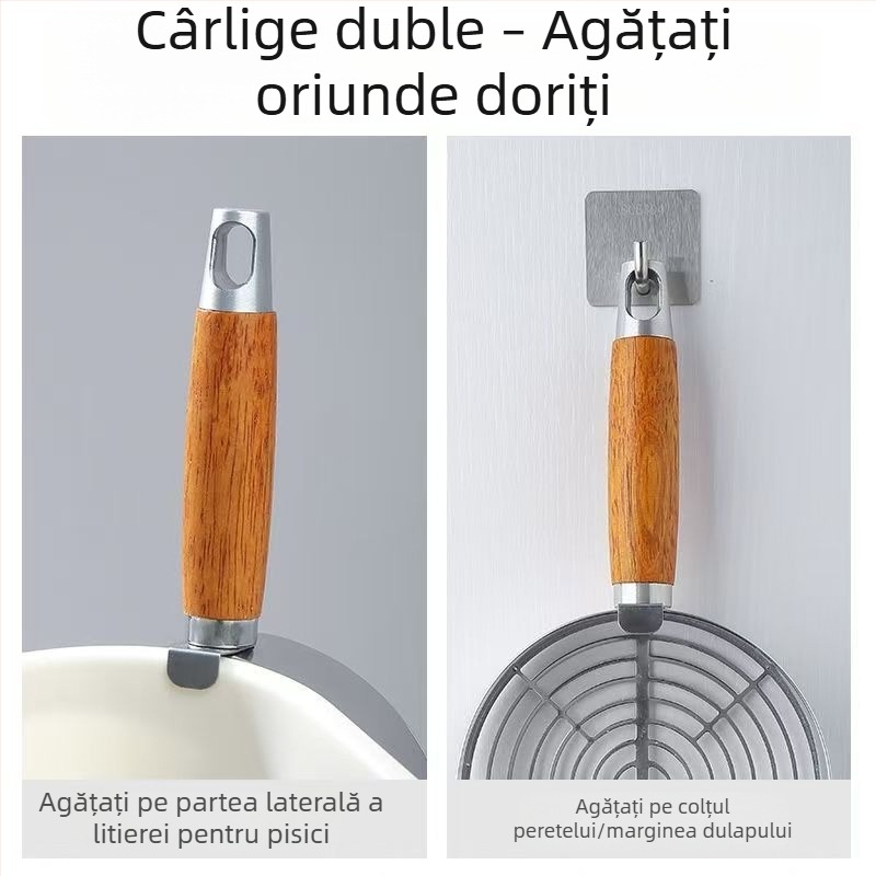 Lopată mare pentru nisip de pisici cu pori fini, pentru nisip tofu amestecat, din oțel inoxidabil și oțel carbon