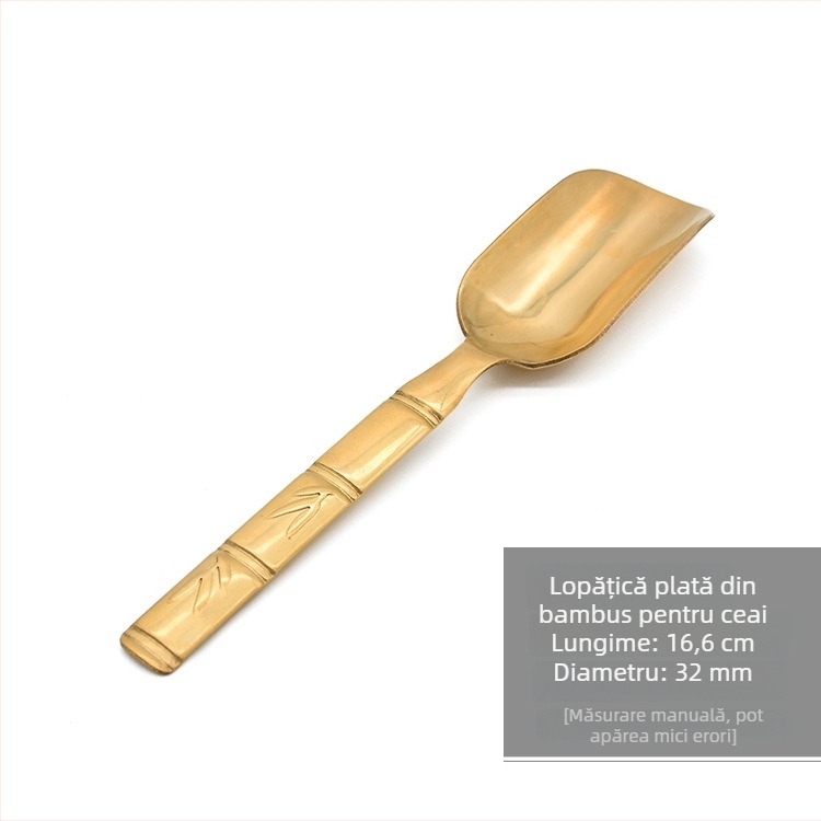 Linguriță de ceai din cupru pentru set de ceai și ceremonie de ceai
