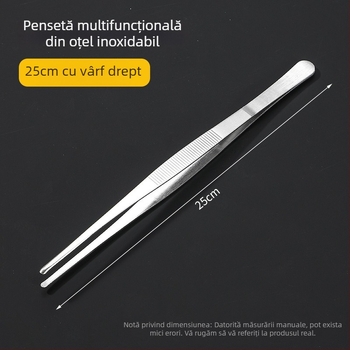 Clește pentru ceai din oțel inoxidabil, extensibil, cu instrumente pentru prepararea ceaiului, clips pentru ceașcă din bambus și accesorii pentru ceremonia ceaiului
