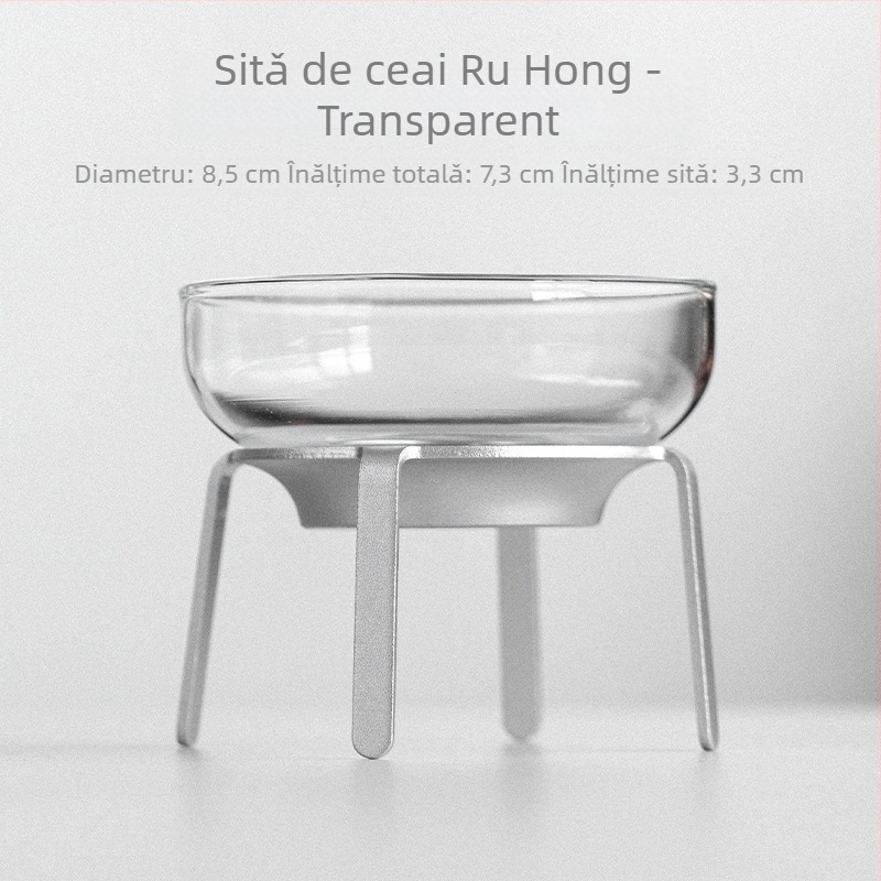 Filtru de ceai din sticlă cu infuzor din oțel inoxidabil – separare ceai-apă, accesoriu de ceai inovator