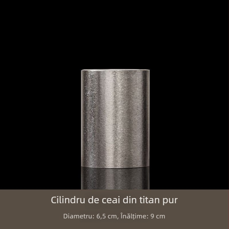 Set pentru ceremonia ceaiului din titan pur, cu șase accesorii – unelte premium pentru ceai, clips pentru ceai și cuțit pentru ceai