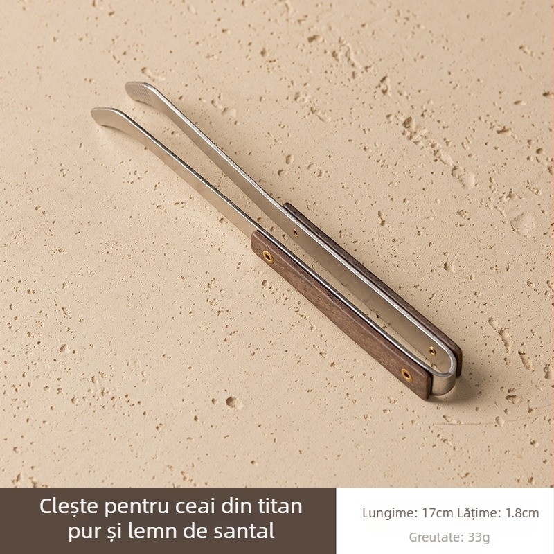 Clește de ceai din titan pur, accesorii elegante pentru ceremonia ceaiului