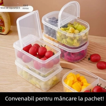 Cutie de prânz de unică folosință, plastic de calitate alimentară, recipient etanș, cutie Bento