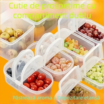 Cutie de prânz de unică folosință, plastic de calitate alimentară, recipient etanș, cutie Bento