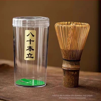 Set handmade din bambus pentru whisk de matcha, accesorii pentru perie și amestecător în bolul de ceai, unelte de ceai din dinastia Song