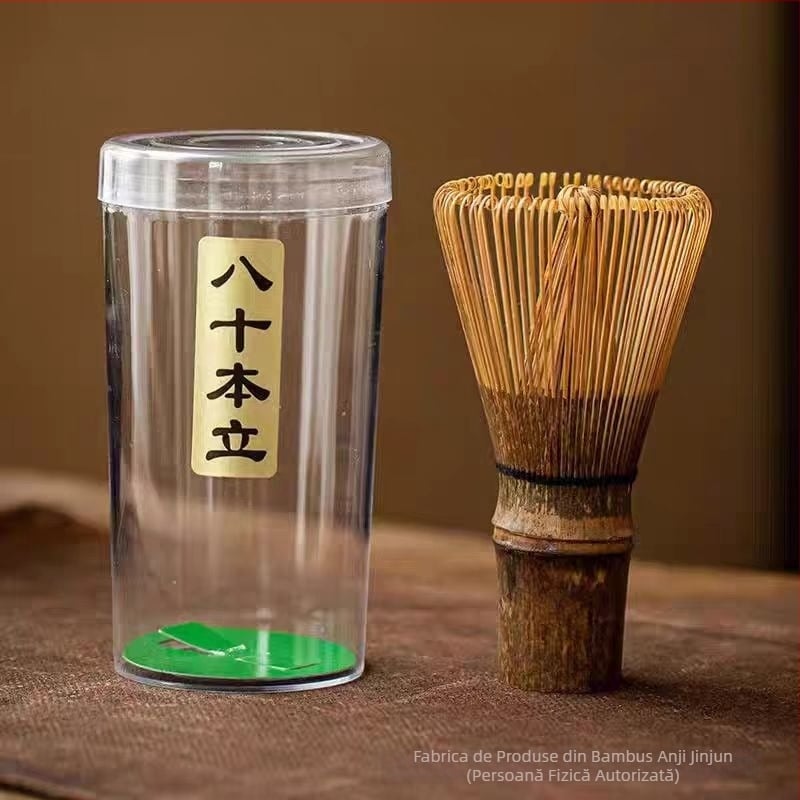 Set handmade din bambus pentru whisk de matcha, accesorii pentru perie și amestecător în bolul de ceai, unelte de ceai din dinastia Song