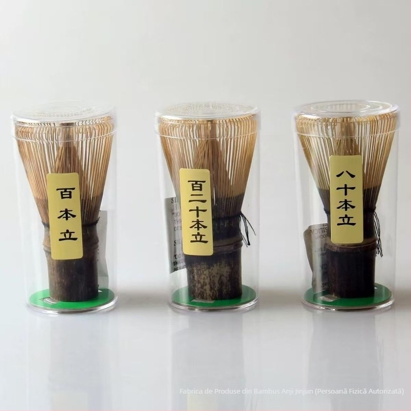 Set handmade din bambus pentru whisk de matcha, accesorii pentru perie și amestecător în bolul de ceai, unelte de ceai din dinastia Song