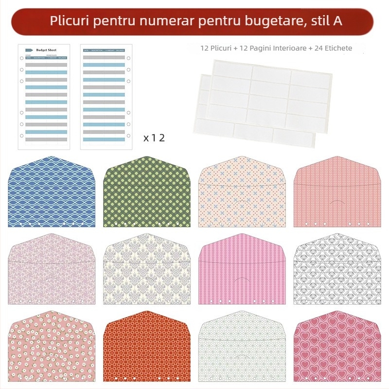 A6 caiet de contabilitate, cu copertă în stil occidental, notebook, carduri bugetare proaspete, înregistrări zilnice