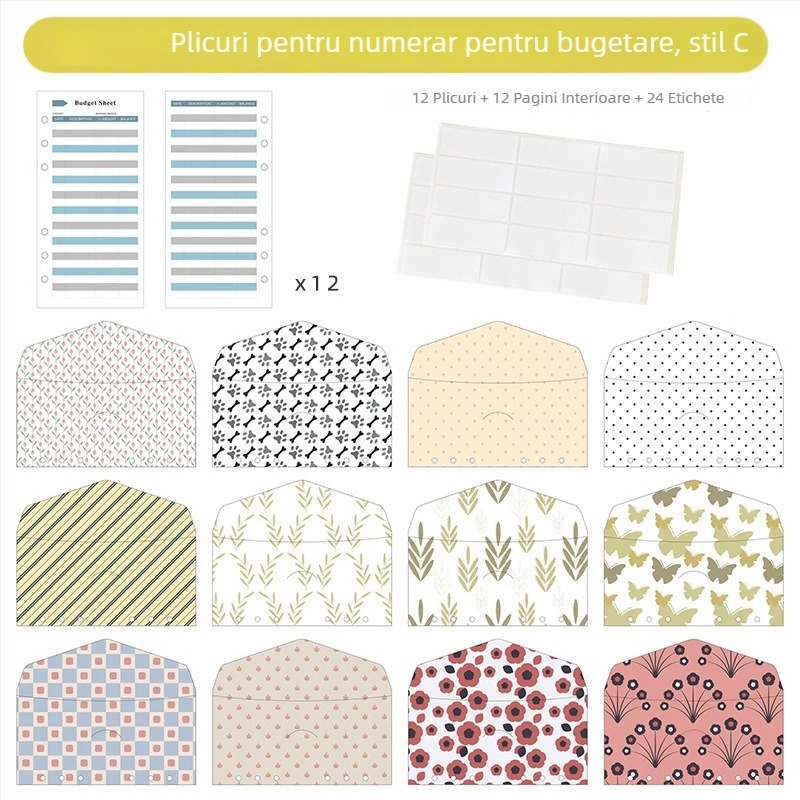 A6 caiet de contabilitate, cu copertă în stil occidental, notebook, carduri bugetare proaspete, înregistrări zilnice