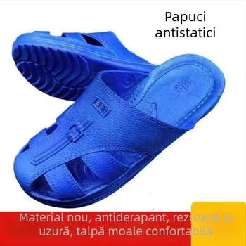 Papuci anti-statice cu vârf închis pentru spații curate, talpă SPU moale