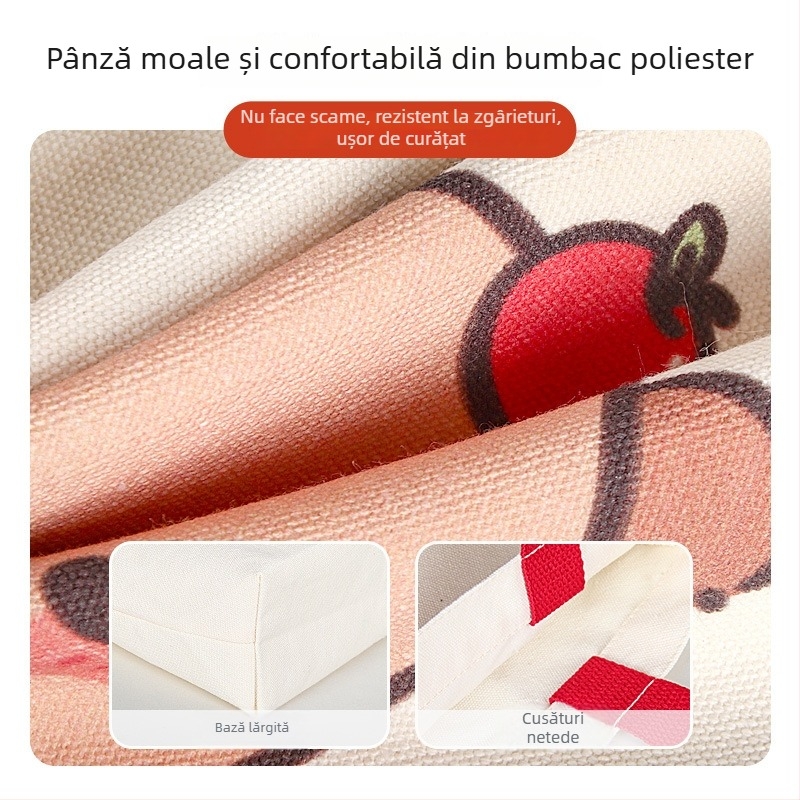 Geantă din pânză personalizată cu tema Capibara pentru copii – gentuță cadou pentru ziua de naștere, din bumbac