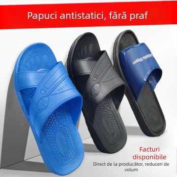 Papuci SPU antistatice pentru bărbați și femei, încălțăminte de laborator fără praf, talpă groasă și moale, antiderapant.