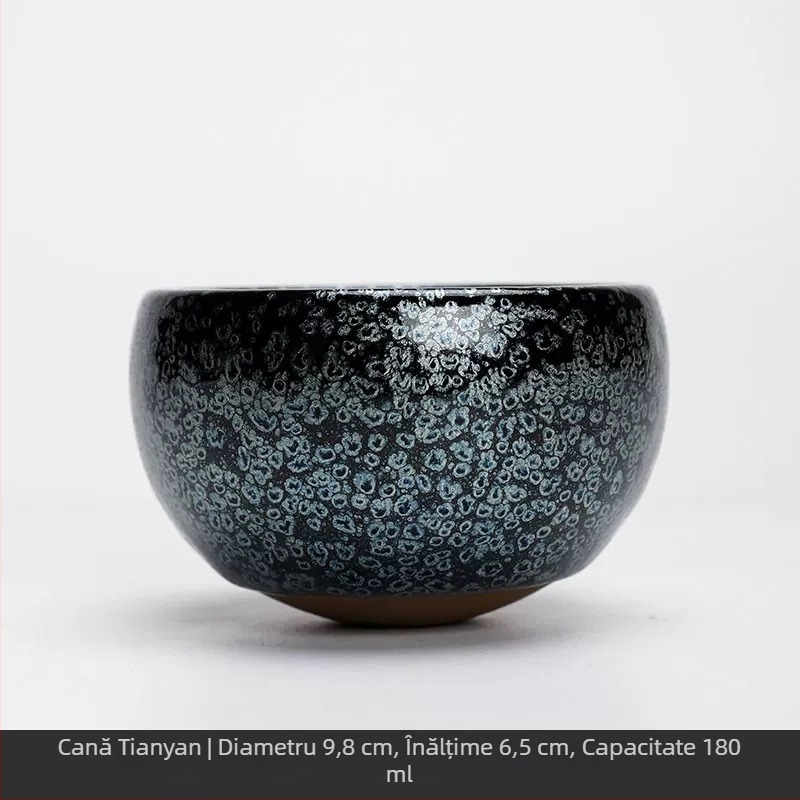 Tianyan Tianmu ceașcă Jian Zhan mare pentru ceai, uz personal, ceașcă unică pentru degustare, cadou ceramic