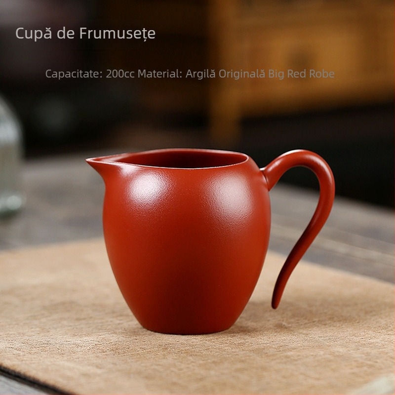Căniță Yixing Zisha pentru trezirea ceaiului, realizată integral manual, rezistentă la căldură, set Gongfu de ceai pentru casă cu cană de repartizare