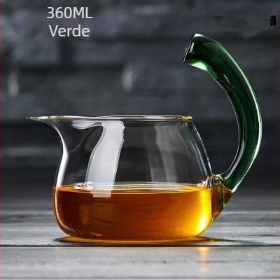 Ceașcă de ceai transparentă, colorată, din sticlă borosilikată, cu mâner ridicat, separator de ceai, accesorii pentru ceremonia ceaiului, design creativ