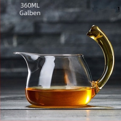 Ceașcă de ceai transparentă, colorată, din sticlă borosilikată, cu mâner ridicat, separator de ceai, accesorii pentru ceremonia ceaiului, design creativ