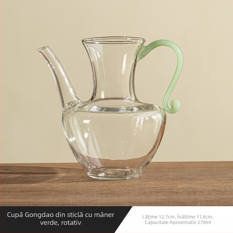 Ceainic de ceai din sticlă cu separator și ceașcă de servire, pentru uz casnic, inspirat din dinastia Song, accesorii set ceai Kung Fu