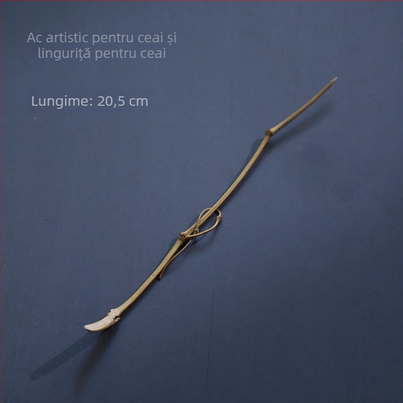 Ață de ceai din bambus natural și bețișor de ceai, bambus carbonizat, accesorii pentru ceremonia ceaiului, ac pentru Pu-erh cake