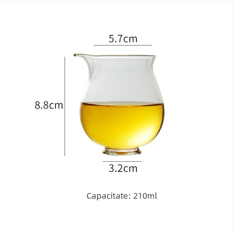 Sticlă borosilicată rezistentă la căldură, în stil japonez, cu ceașcă pentru distribuția ceaiului, divizor de ceai și ceainic — accesorii pentru ceai Kung Fu